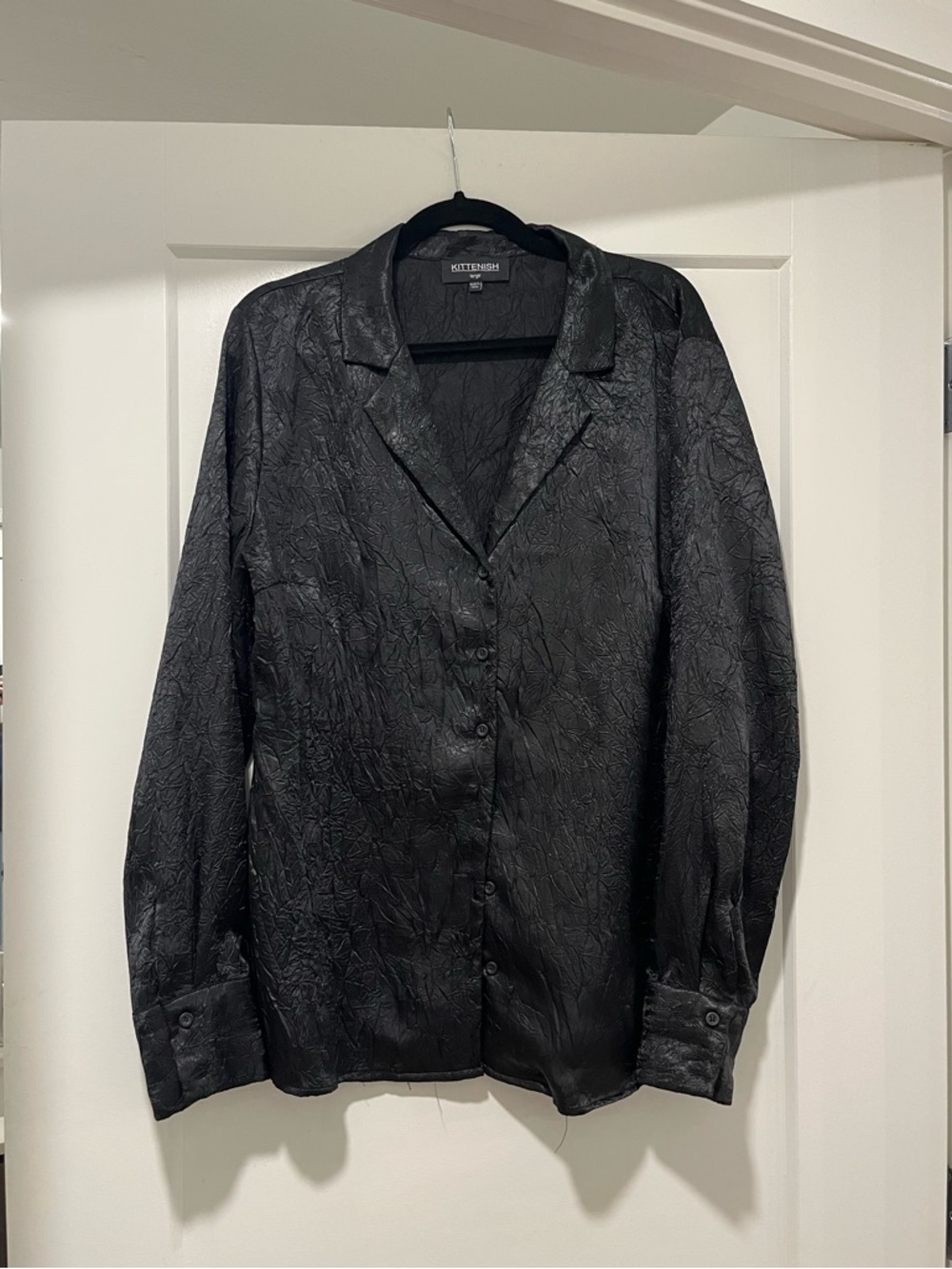 Crinkle Button Down